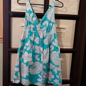 Old Navy Blue & Off White Dress